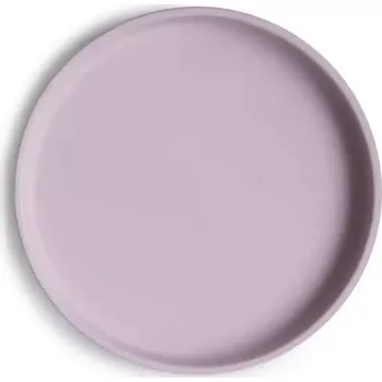 dětská jídelní sada MUSHIE silikonový talířek Soft Lilac