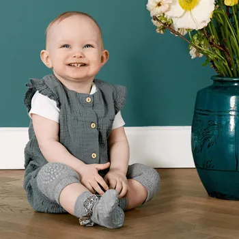 GOBABYGO Protiskluzové ponožky Bamboo/Liberty Grey Melange Velikost (od výrobce): 1 - 2 r.