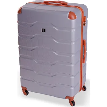 Cestovní kufr BERTOO Firenze - stříbrný 142 l, 84x55x34 cm cm, 3XL