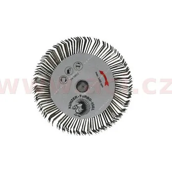 turbo ježek - drátěný kotouč s nástavcem na vrtačku pro odstanění silných vrstev laku, ochrany podvozku