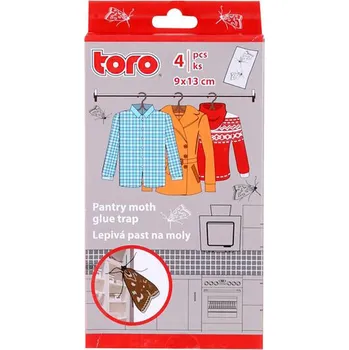 Odpuzovač zvířat Lepivá past na moly TORO 4ks