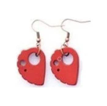 Přívěsek Náušnice KOUBA SEGMENT A ČERVENÁ