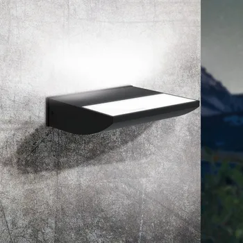 Venkovní osvětlení EGLO LED venkovní nástěnné světlo Sorronaro s uplight černá, transparentní LED 10,5 W celkem - Doprava zdarma