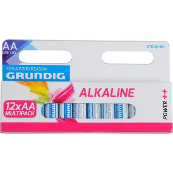Článková baterie Baterie AA GRUNDIG ALKALINE 2100 mAh, 12KS