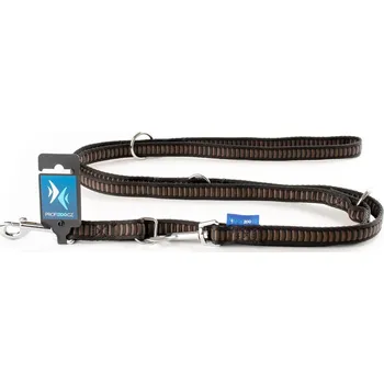Vodítko pro psa PROFIZOO Vodítko přep. popruh ŽEBŘÍK (25mm x 240cm) hnědá