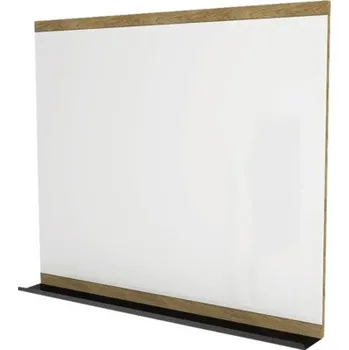 Zrcadlo Zrcadlo do koupelny Devo Viva 2.0 s poličkou 85 x 100 cm ořechovec/černá VV2-LUPL100-P71