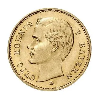 10 Mark zlatá mince Otto König von Bayern