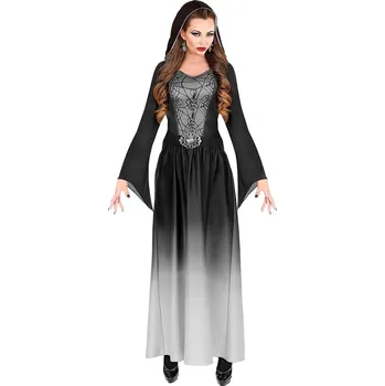 Karnevalový kostým Gothická dáma, šaty s kapucí - L