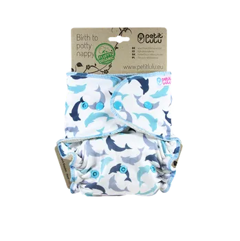 Plenkové kalhoty Delfínci - kalhotková plena pat