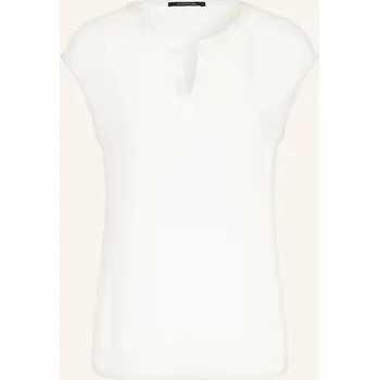 Comma Dámský Halenkový Top Ze Směsi Materiálů, bílá, 46