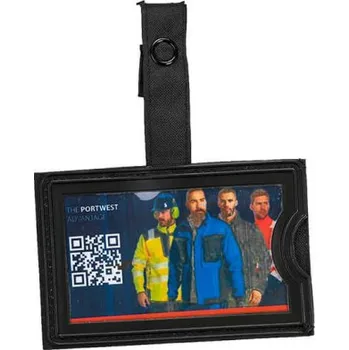 Opasek PORTWEST Držák ID (TPU) ID40 POR-ID40BKR Černá