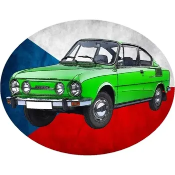 Nášivka Nažehlovačka s Českým autem 110 R COUPE (digitální nažehlovačka s osobním autem)