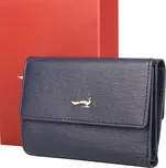 Luxusní dvouoddílová kožená peněženka Marta Ponti no. 001 tmavěmodrá