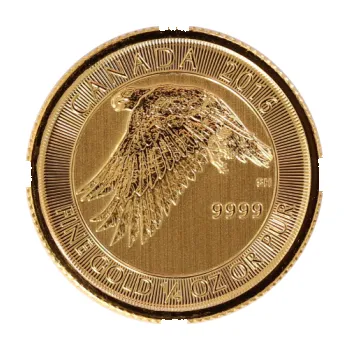 1/4 unce zlatá mince Kanada White Falcon 2016