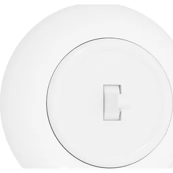 vypínač Vypínač jednoduchý Klasik, Zapuštěný Alkri bílý H1-R110MW 10A podtynkowy z ramką połysk