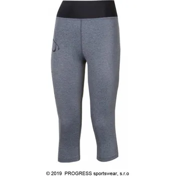 Běžecké oblečení Kalhoty 3/4 dámské Progress IMPALA 3Q šedé M