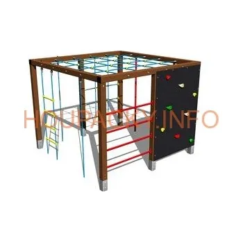 Doplněk pro dětské hřiště Šplhací sestava SS902KW - hnědá