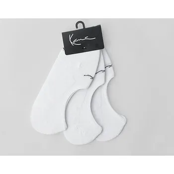 Pánské ponožky Ponožky Karl Kani Signature Invisible Socks 3 Pack white velikosti ponožek 39-42