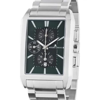 Hodinky Jacques Lemans 1-2161L Torino squarer Mens Chronograph 34mm 5ATM