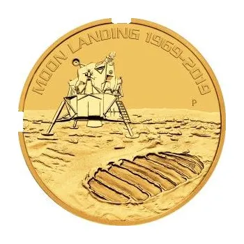 Sběratelství 1 unce zlatá mince Austrálie Apollo 11 - 50 Jahre Mondlandung 2019