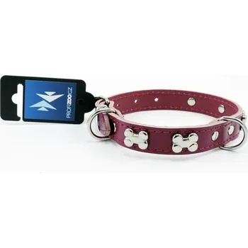 Obojek pro psa PROFIZOO Obojek zdobený kostičkami (20mm x 40cm) fuchsie