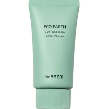 Přípravek na opalování The Saem Eco Earth Cica krém na obličej s SPF50+ PA++++, 50 ml