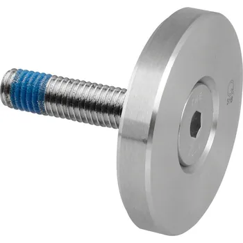 Zábradlí Upínací disk pro MOD 0749, O50 mm, plochý, vč. šroubu DIN7991, M10x50mm, nerez ocel 316, kartáčovaná