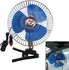 Přídavný 12V ventilátor do auta 20 cm modrý