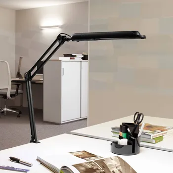 Lampička LED stolní lampa MAULatlantic, černá, výška 38 cm, svěrná patice - Hlava svítilny - délka 33 cm, šířka 7 cm; šířka upnutí max. 5,5 cm, délka spodního ramene svítilny 33 cm; délka horního ramene svítilny 34 cm 1 x 6 W LED - Doprava zdarma