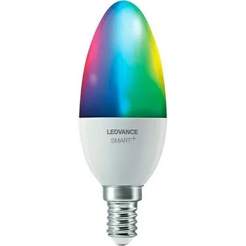 Žárovka LEDVANCE SMART+WIFI LED žárovka svíčka, 4,9 W, 470 lm, teplá–studená bílá, RGB, E14