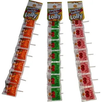 Bonbon Frigeo Traubenzucker Lolly lízátko z hroznového cukru mix příchutí 7 ks