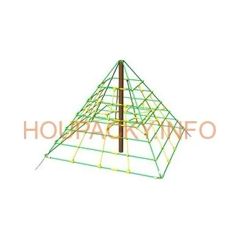 Dětská houpačka Lanová pyramida PY421KW-B (v.p. 1 m) se 4-mi napínacími zámky