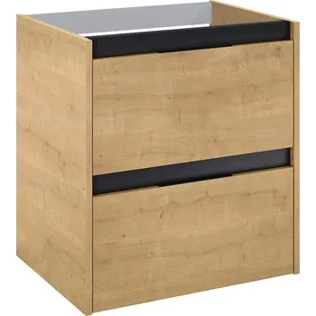 Koupelnový nábytek Alpi Skříňka pod umyvadlo, 60 cm, dekor dub, černá 169736