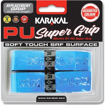 KARAKAL Squashový grip Super PU světle modrý 2 ks