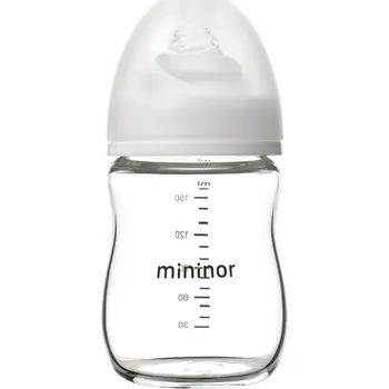 Láhev MININOR Skleněná kojenecká lahev 160ml 0m