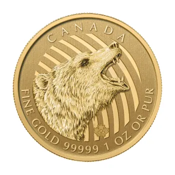1 unce zlatá mince Call of the Wild - Grizzly 2016