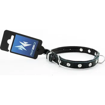 Obojek pro psa PROFIZOO Obojek zdobený kamínky (12mm x 30cm) zelená