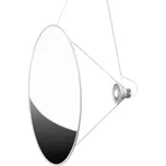 Luceplan Amisol LED závěsné světlo Ø 110cm stříbrná stříbro LED 42 W celkem - Doprava zdarma