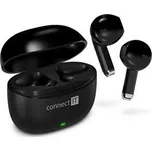 CONNECT IT Sluchátka True Wireless SonicBass, špunty do uší s mikrofonem, Bluetooth, černá CEP-1100-BK