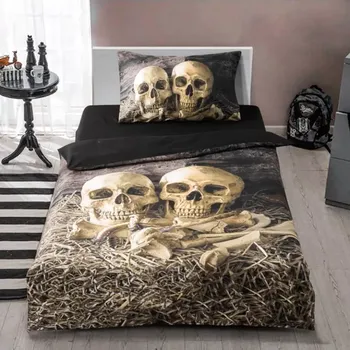 Povlečení POVLEČENÍ S 3D EFEKTEM 140x200/70x90cm - KOSTLIVCI