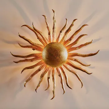 Lampička Holländer Nástěnné světlo Slunce Ø 70 cm zlaté zlatá 2 x 40 W - Doprava zdarma