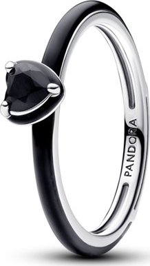 Prsten PANDORA Me Černé čakrové srdce 52 193088C01-52