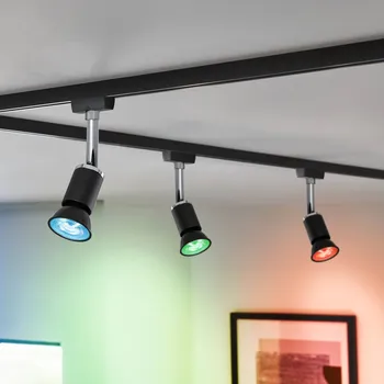 Lampička Paulmann LED GU10 4,8W 350lm ZigBee RGBW černá matná černá