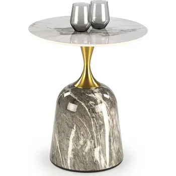 Konferenční stolek Konferenční stolek Calyx, mramor / zlatá