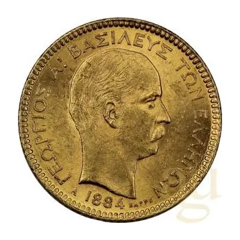 20 Drachmen zlatá mince Griechenland