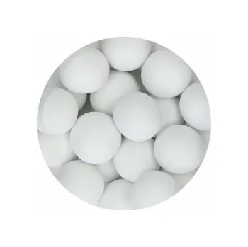 Jedlá dekorace na dort Čokoládové kuličky (Fun Cakes) MATNÉ BÍLÉ / 10 kusů