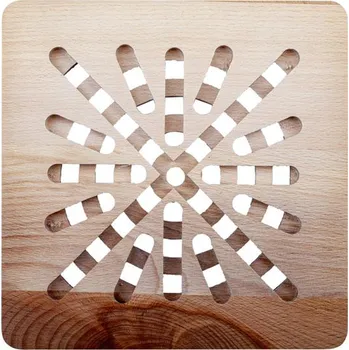 prostírání Dřevěná podložka pod hrnec TORO 19,5x19,5cm