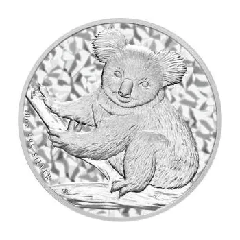10 uncí stříbrná mince Austrálie Koala 2009