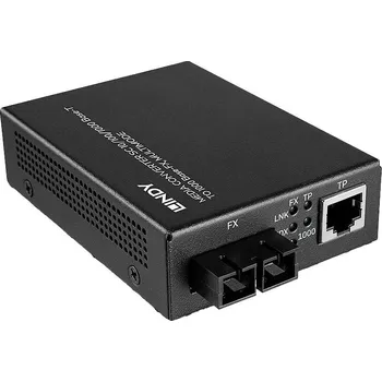 Síťový prvek LINDY 25119 konvertor médií 10 / 100 / 1000 MBit/s