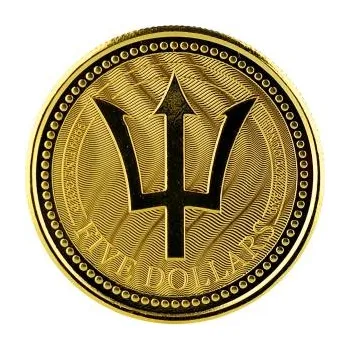 1 unce zlatá mince Barbados Trident 2017